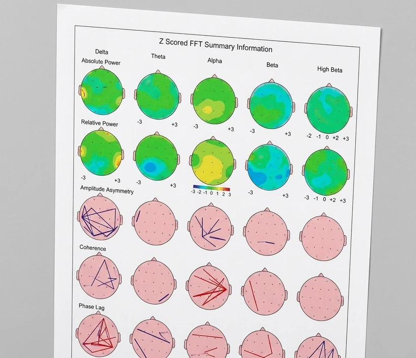 Meditation baseline — topographic head map